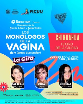 Invitan a Los Monólogos de la Vagina durante el Ficuu 2026