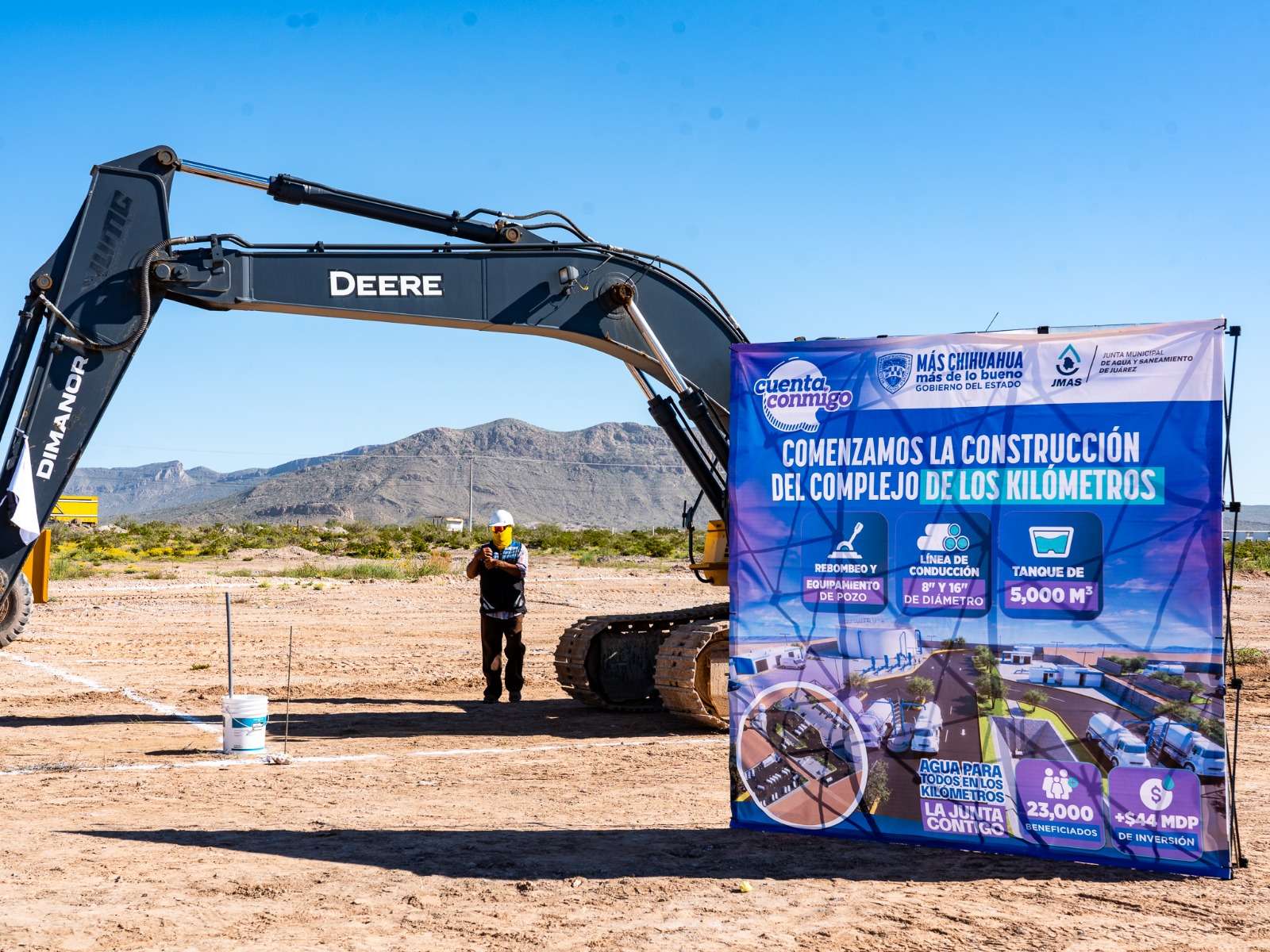 Destina JMAS 44 mdp para abastecer de agua a Los Kilómetros 