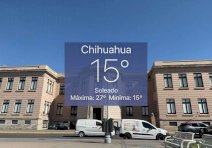 Amanece Chihuahua con clima fresco de 15°C y cielo despejado