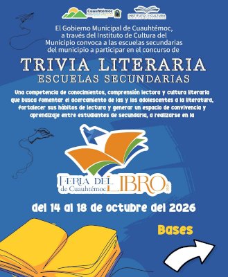 Convocan a secundarias a concurso de lectura en Cuauhtémoc