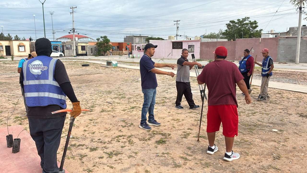 Reforestan parque de Valle de Oriente con 70 árboles