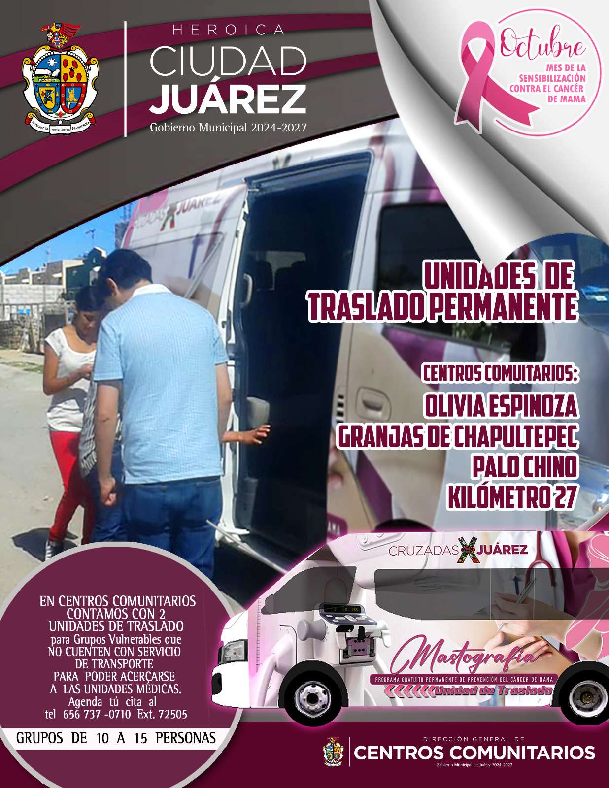Ofrece Municipio traslado a servicios medicos a población vulnerable