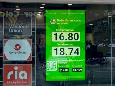Sube dólar 59 centavos en ventanillas de Banco Azteca 