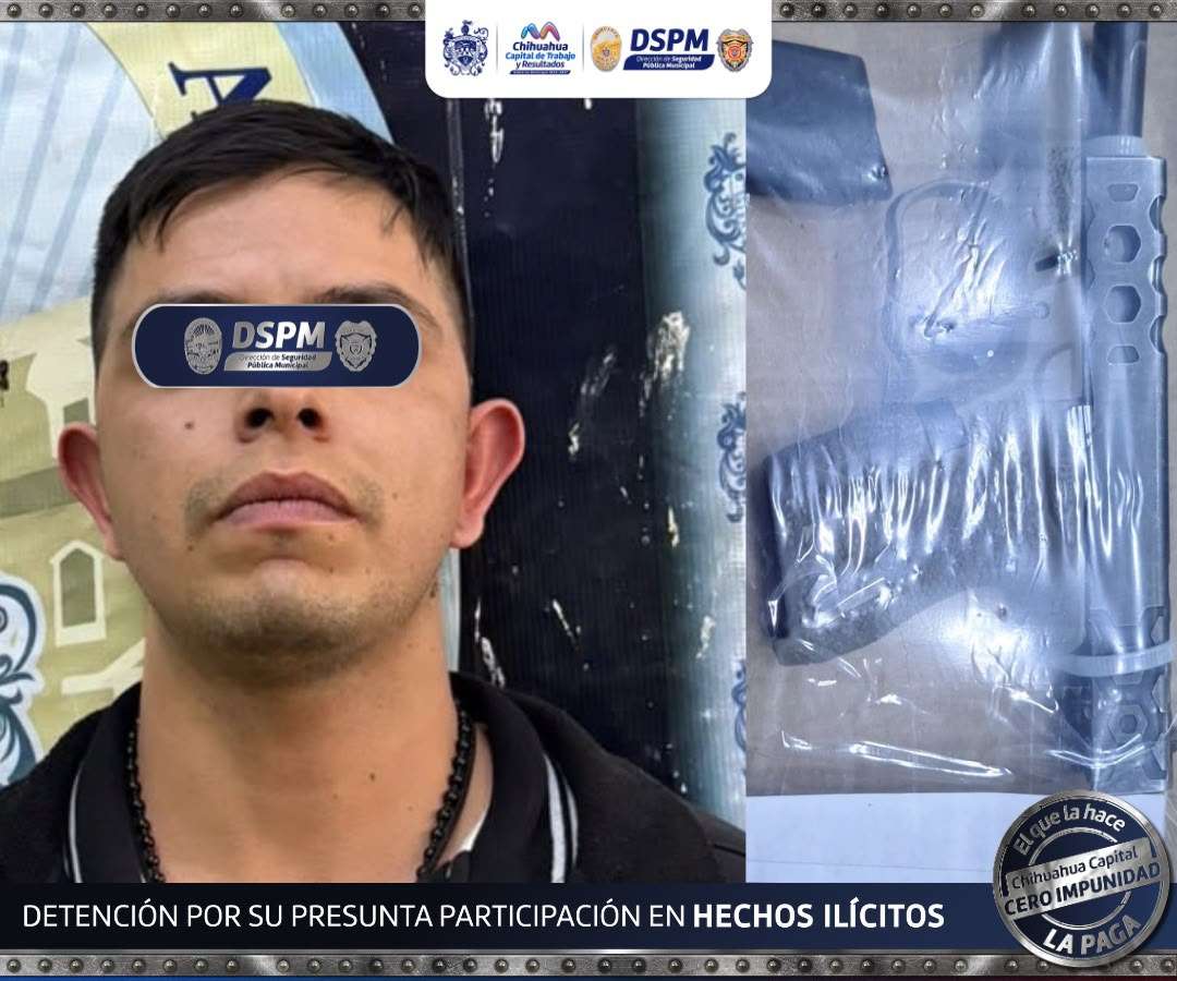 Detienen a uno con droga y arma de fuego en Los Portales 