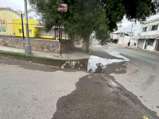 Provoca fuga de agua hundimientos en calles del Centro 