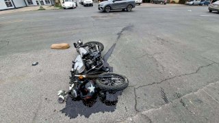Resulta motociclista herido por choque en avenida San Felipe 