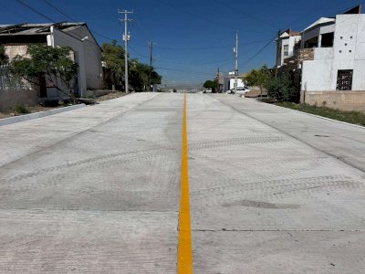 Concluyen pavimentación de la calle 50 en la colonia Rosario 
