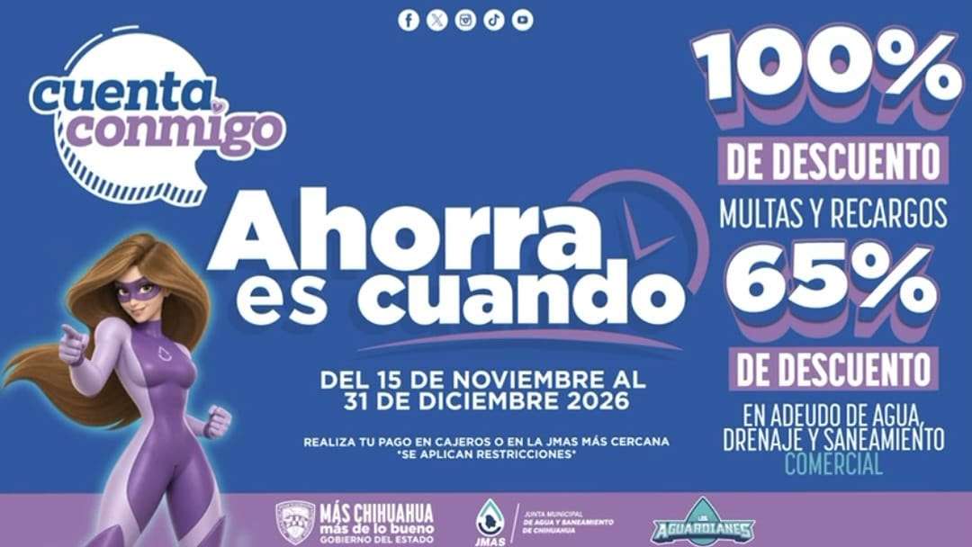 Anuncia Jmas descuentos del 100% en multas y recargos