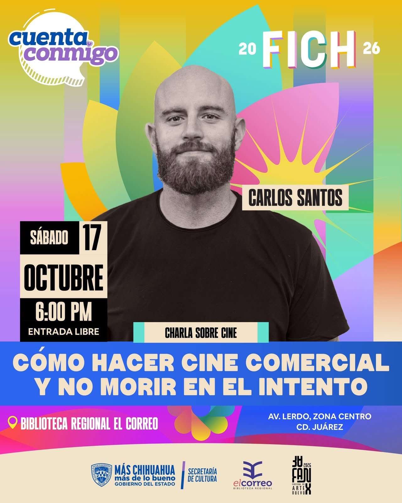 FICH lleva cortometrajes locales y charlas de cine