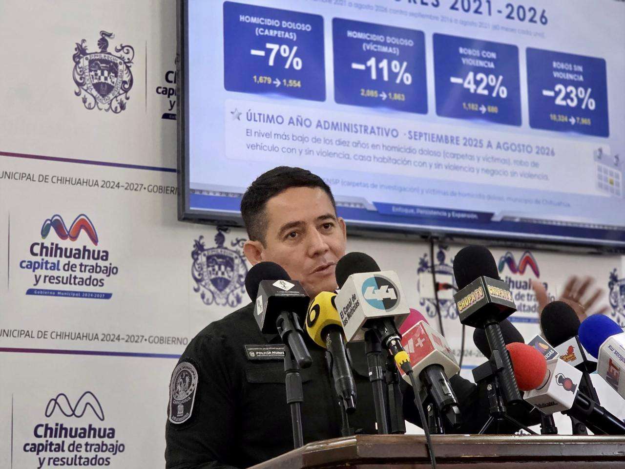 Presenta Dspm balance quinquenal con delitos a la baja en Chihuahua