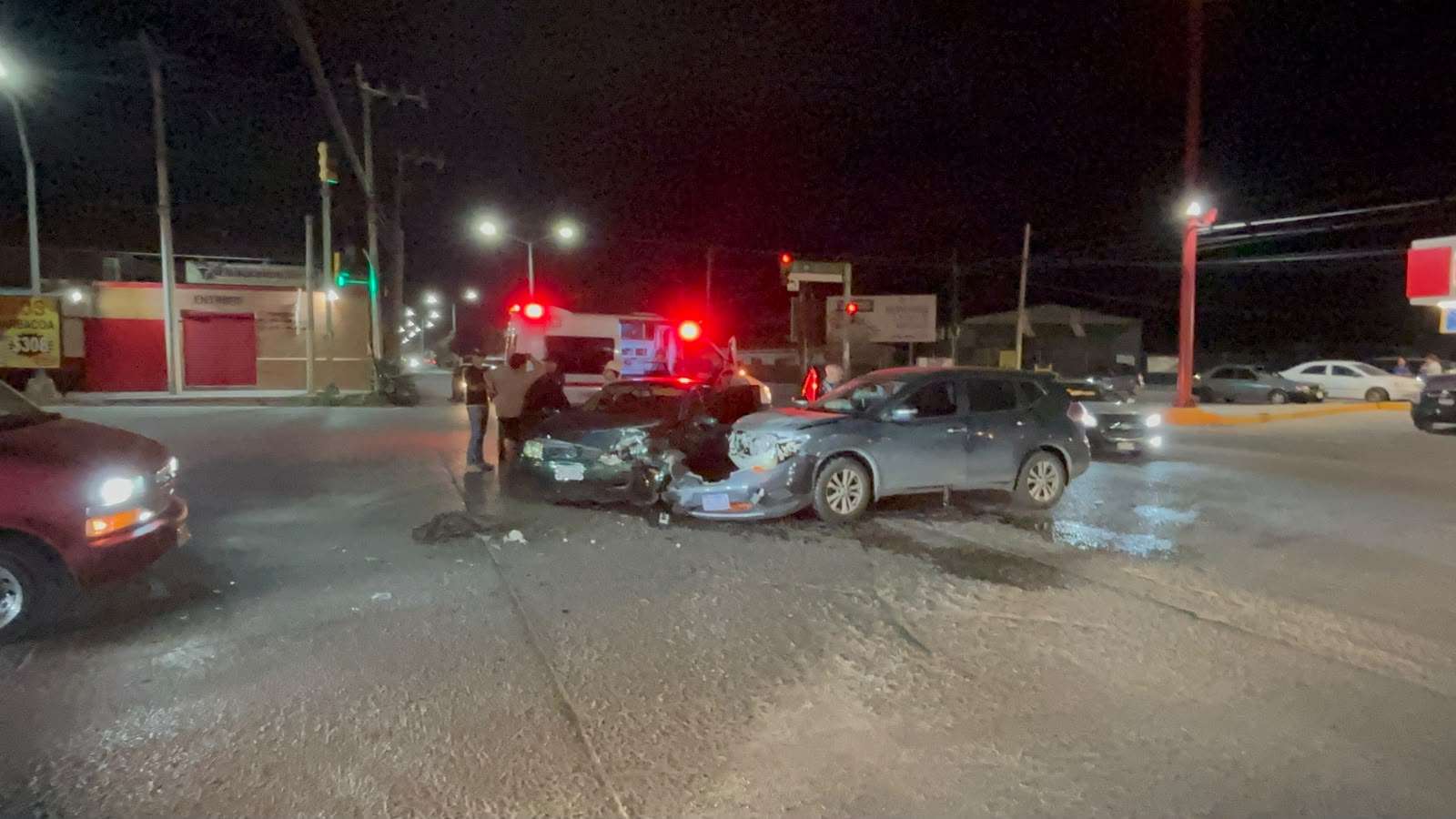 Deja fuerte encontronazo un herido al norte