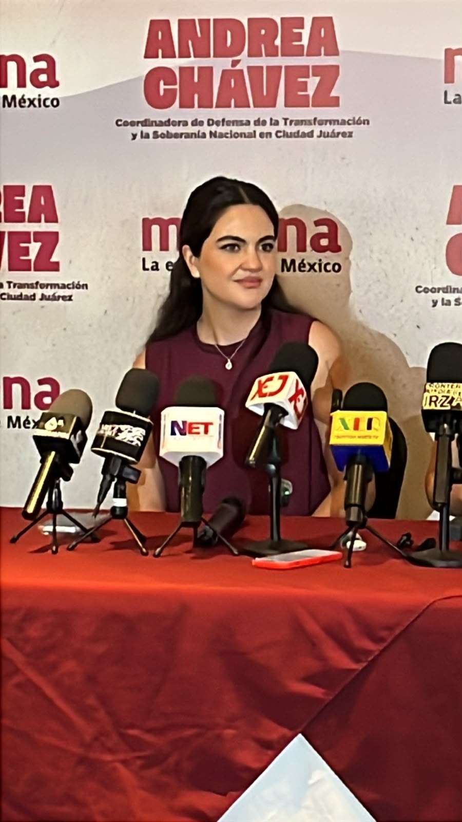 Anuncia Andrea Chávez reorganización de Morena en Juárez 