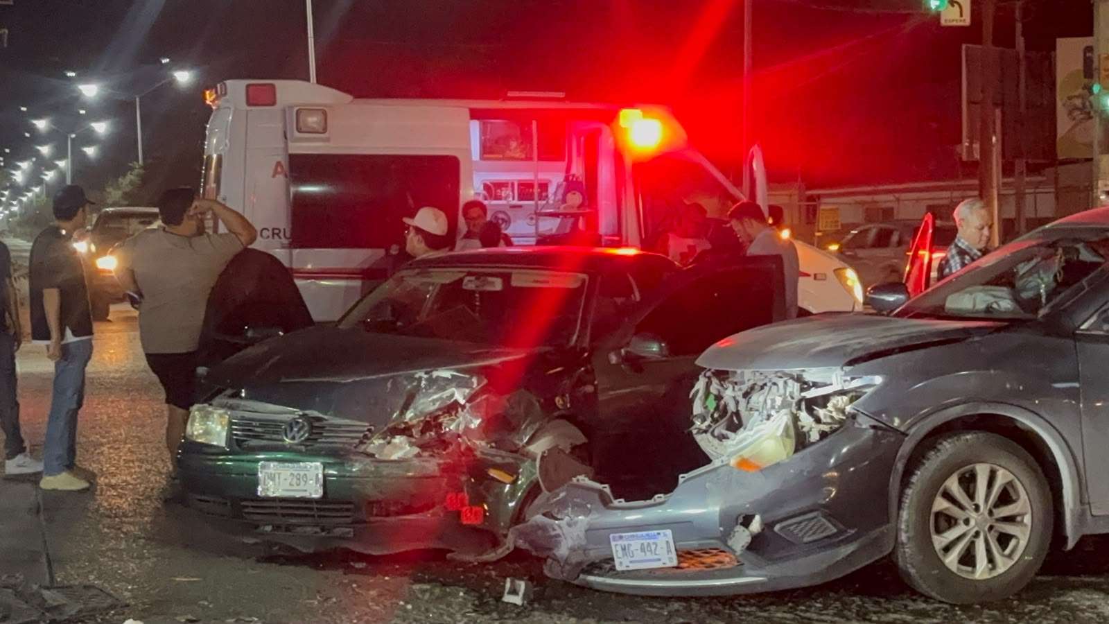 Deja fuerte encontronazo un herido al norte