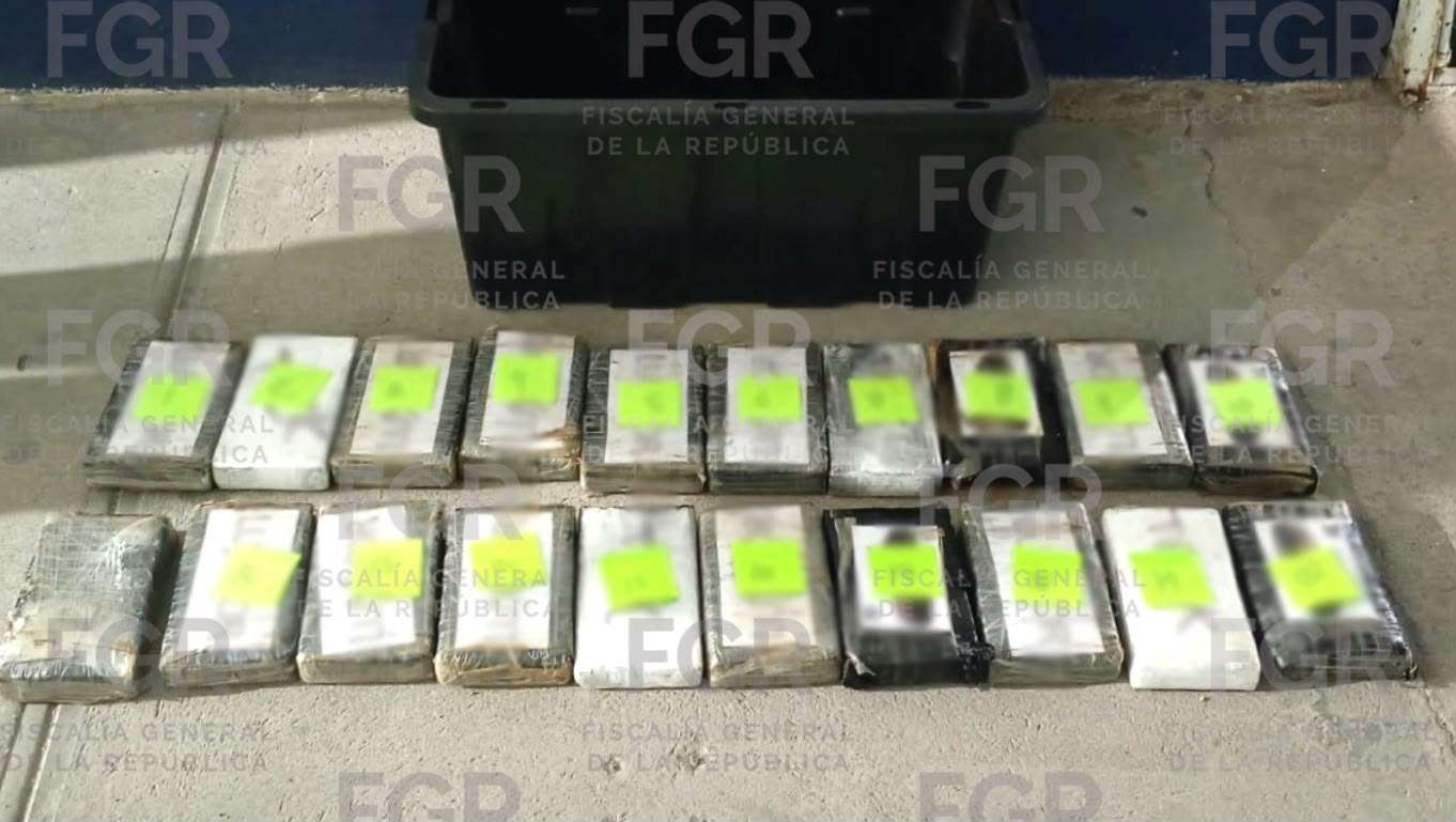 Incautan 93 paquetes con presunta cocaína en el municipio de Cuauhtémoc