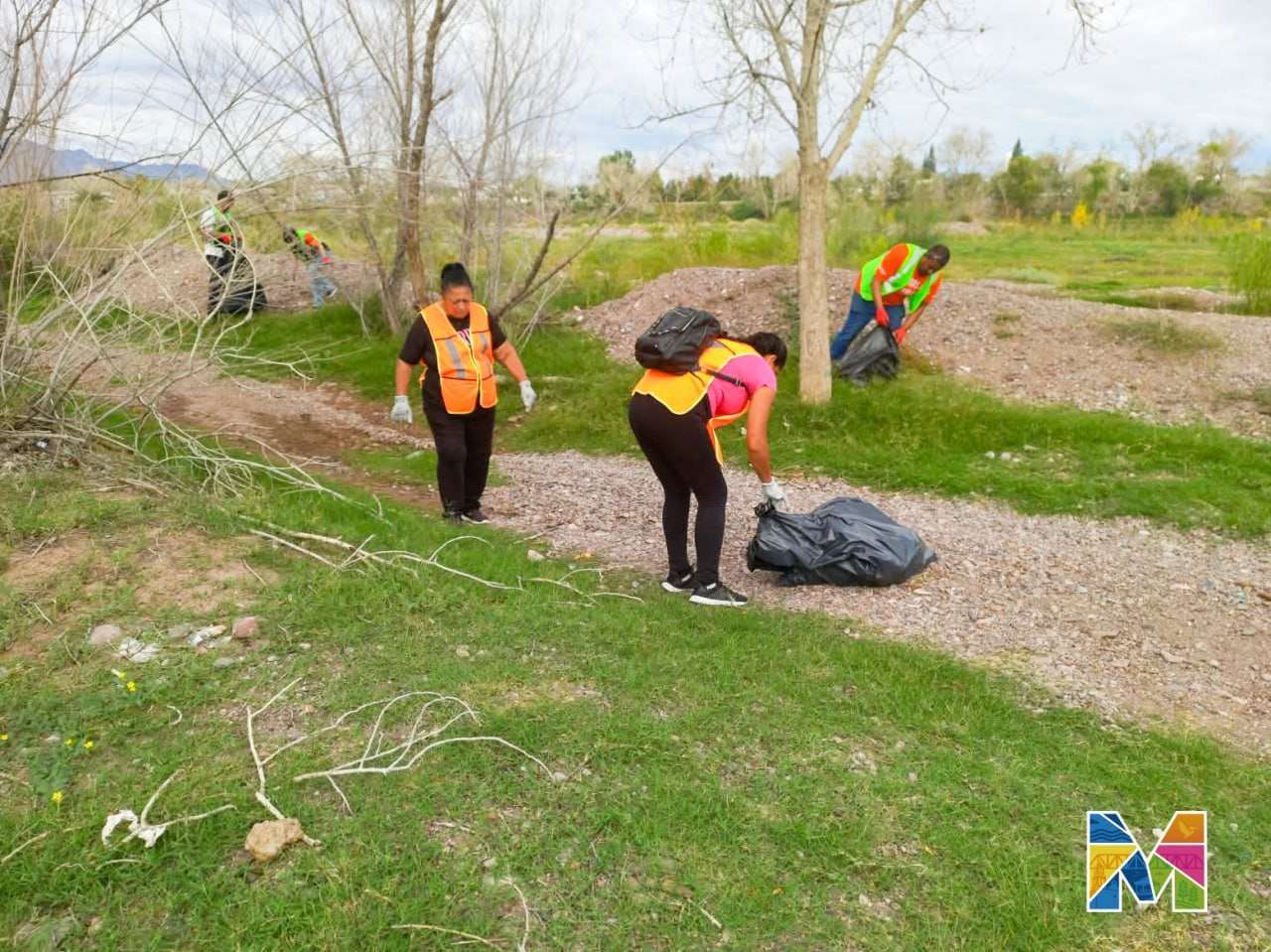 Retiran 1.5 toneladas de basura del Río San Pedro en Meoqui 