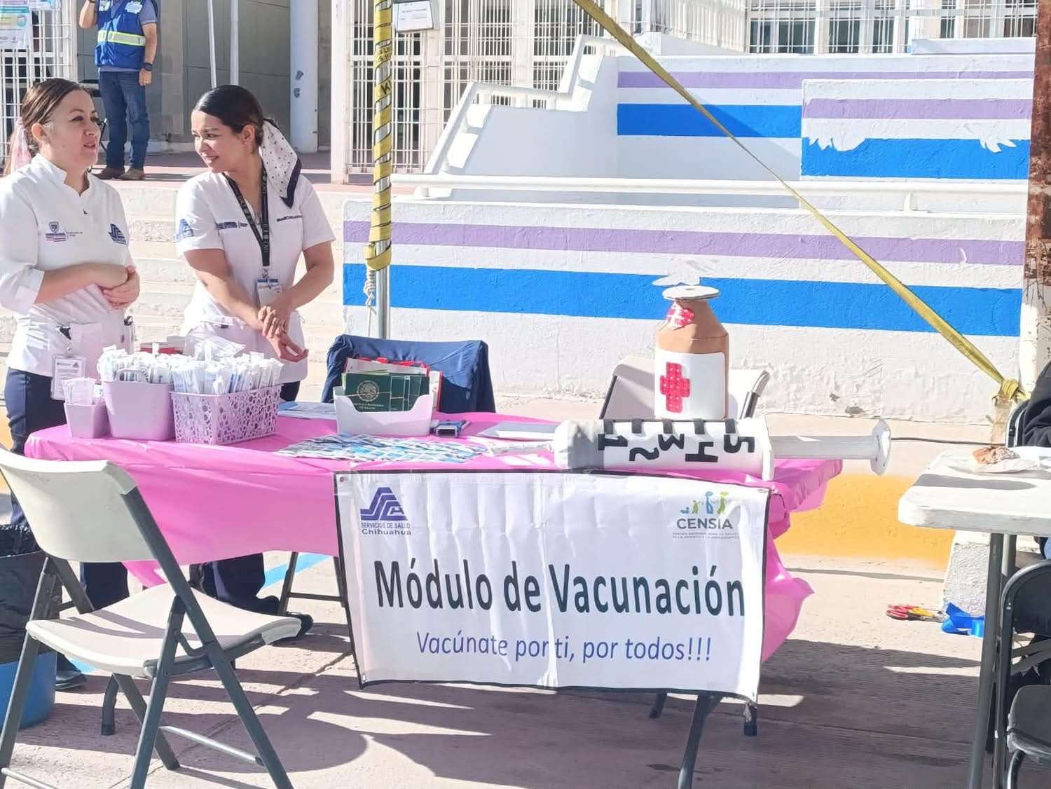 Participa Escuela de Enfermería del Estado en Feria de Salud de Anapra