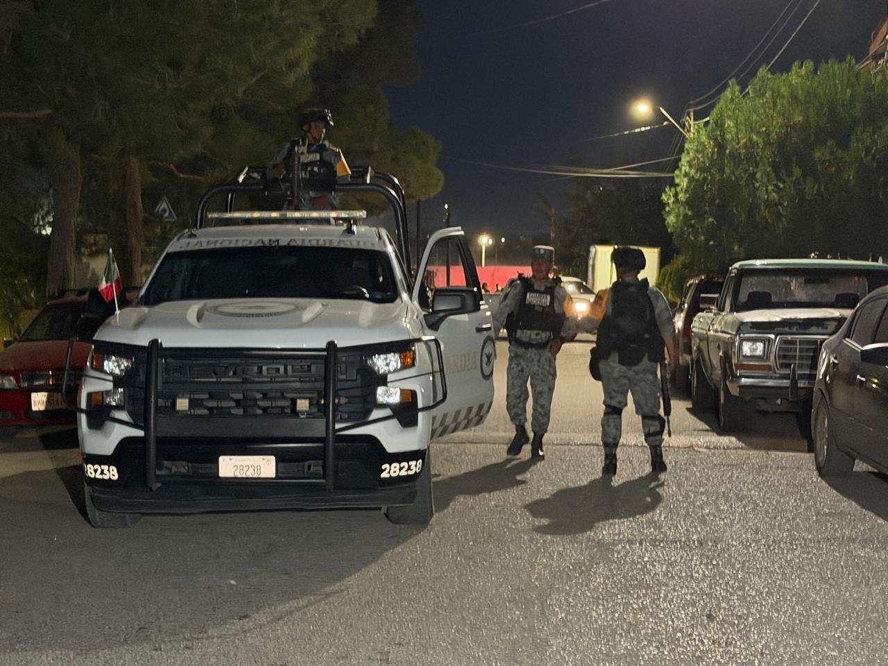 Realizan operativo por reporte de homicidio en Infonavit Parques Industriales