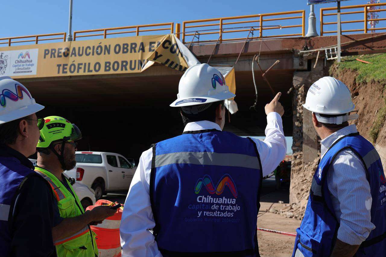 Supervisa René Chavira daños en jardinera de Teófilo Borunda 