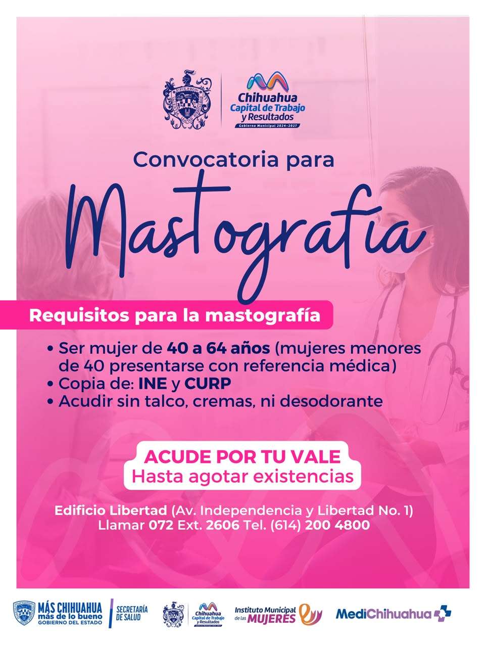 Invita Municipio a mujeres a realizarse mastografía gratuita