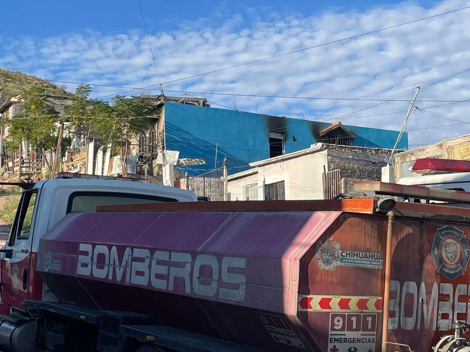 Consume voraz incendio dos habitaciones en la Ampliación 2 de Octubre