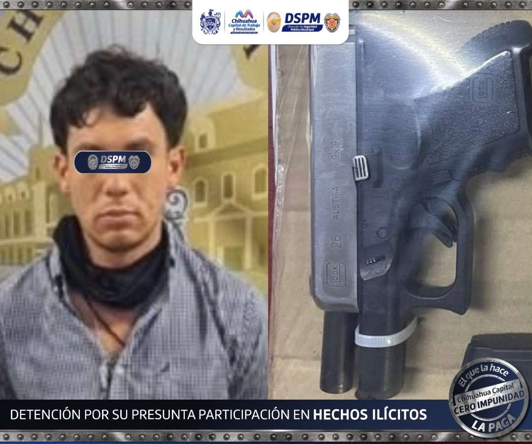 Detiene el K-9 a hombre con arma, cocaína y motocicleta en la Campesina Nueva