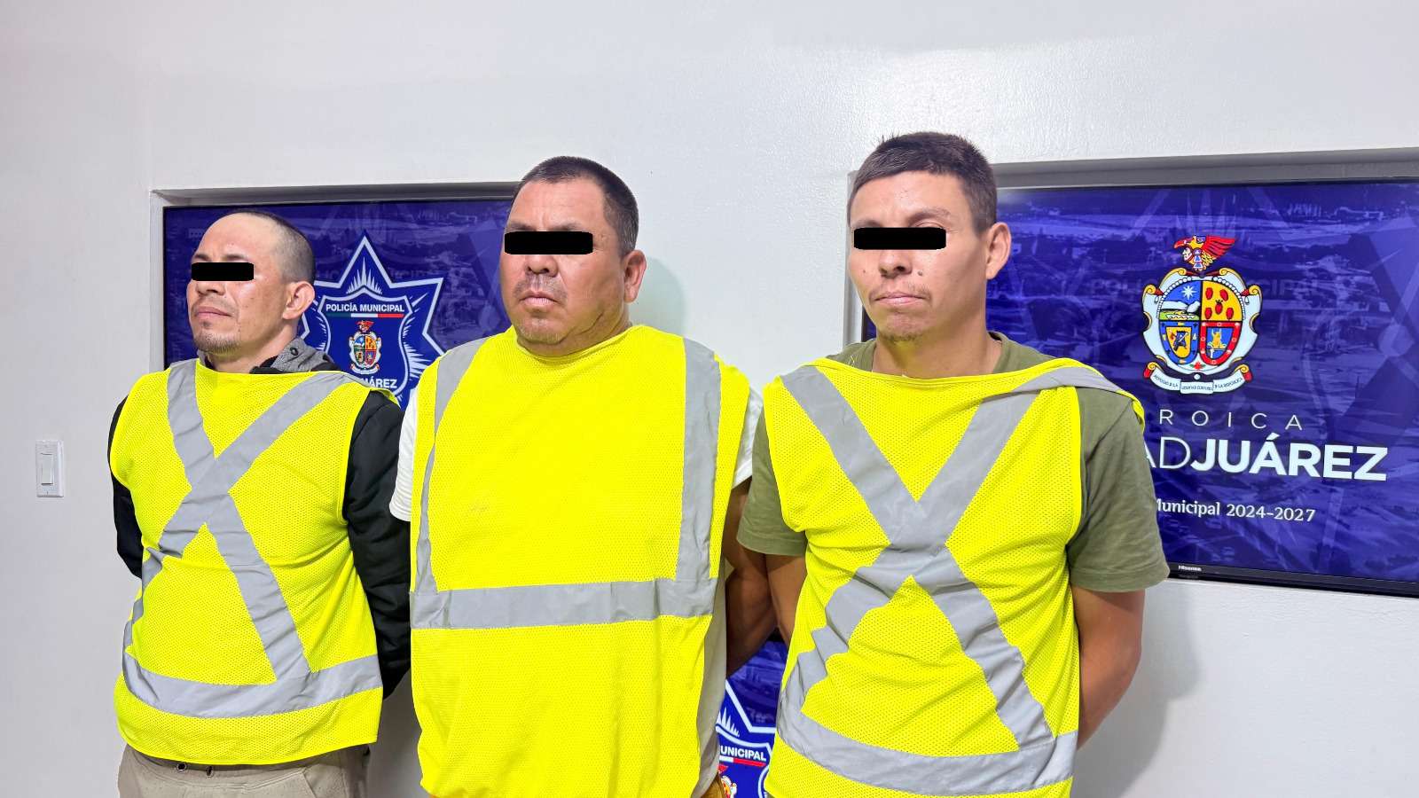 Detienen a tres con un revólver calibre .38 y cartuchos útiles