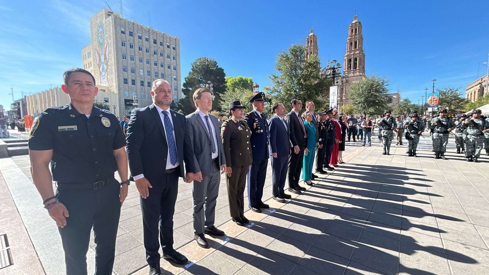 Conmemoran el 317 aniversario de Chihuahua en Plaza de Armas