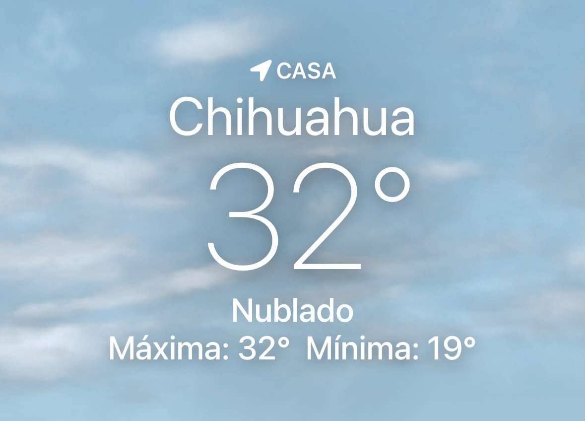 Registra Chihuahua tarde calurosa de 32°C 