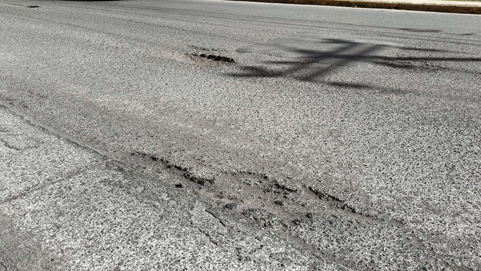 Denuncian abandono vial en calles del norte de Chihuahua