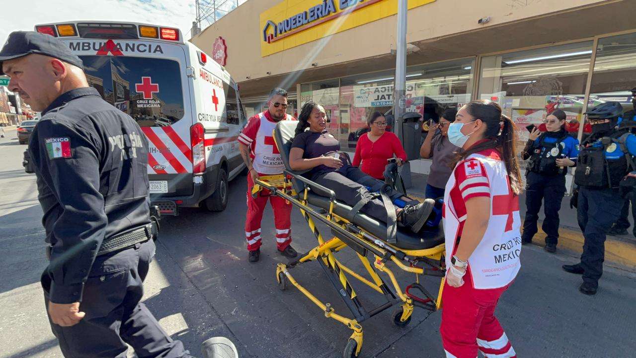 Arrollan a mujer en calles del centro de la ciudad