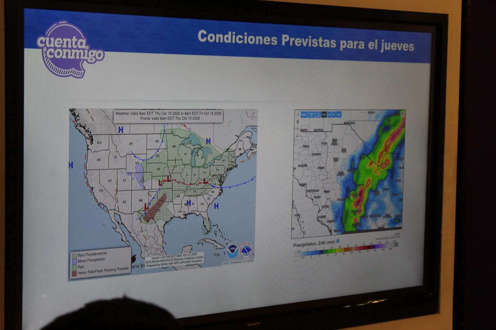 Emiten alerta amarilla por tormentas y descenso de temperaturas 
