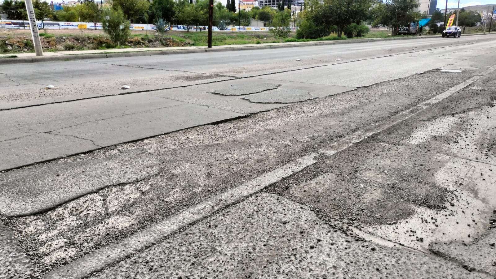 Denuncian abandono vial en calles del norte de Chihuahua
