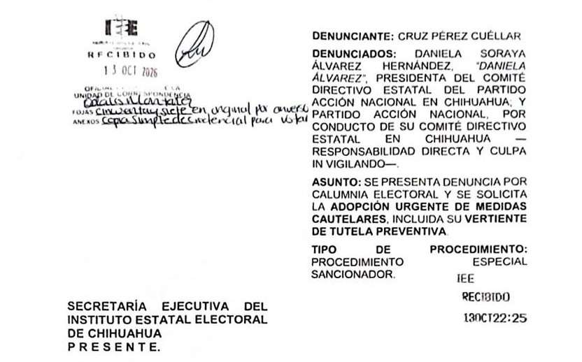 Denuncia Cruz a Daniela Álvarez y Joss Vega por calumnia electoral