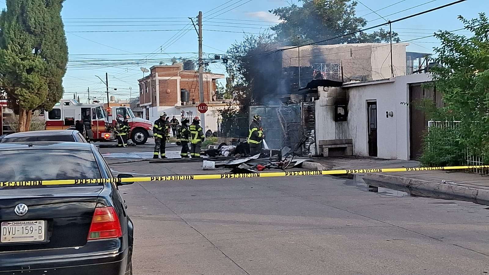 Consume voraz incendio vivienda en la colonia Villa