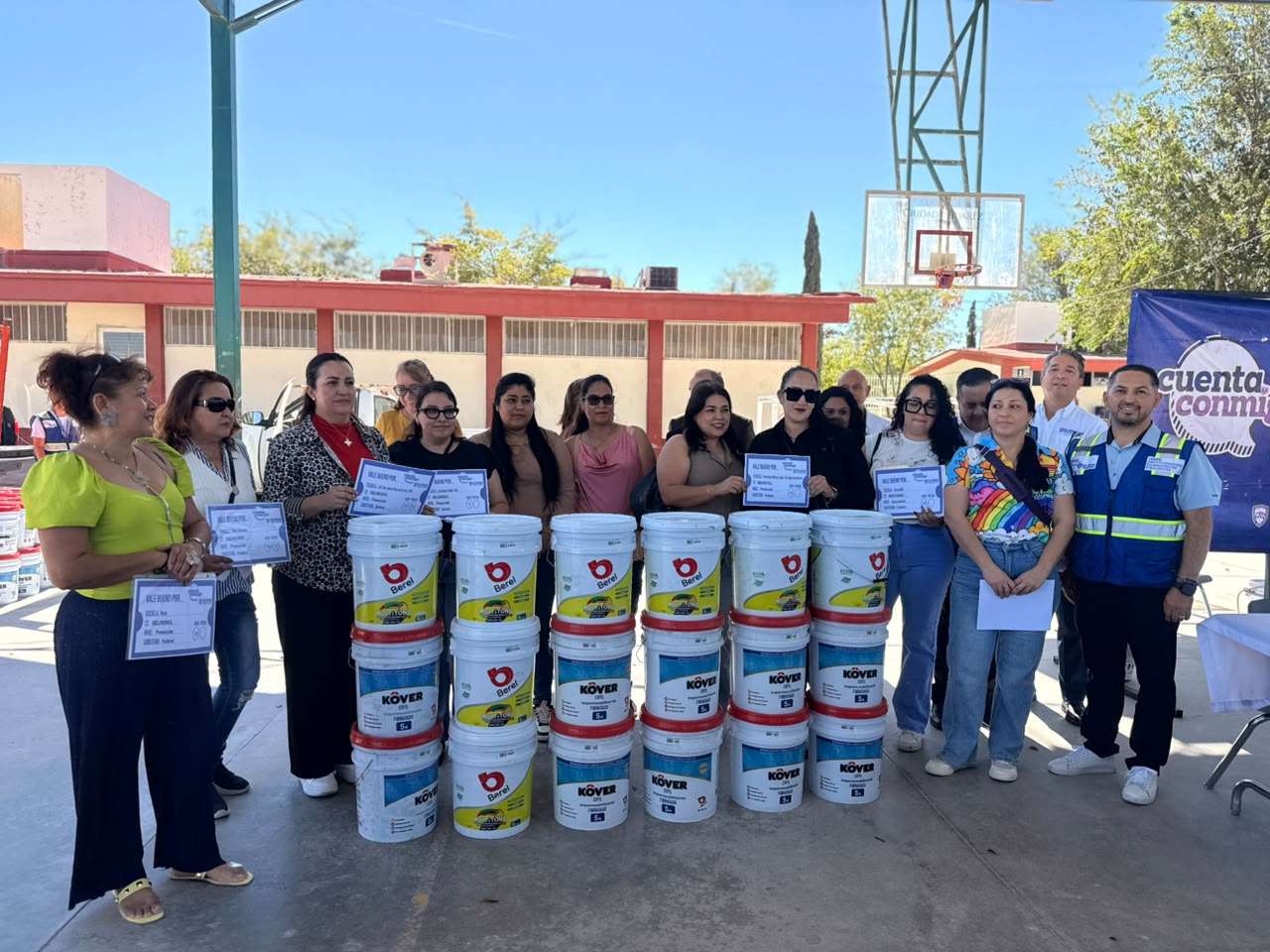 Atienden daños por lluvias en 10 escuelas