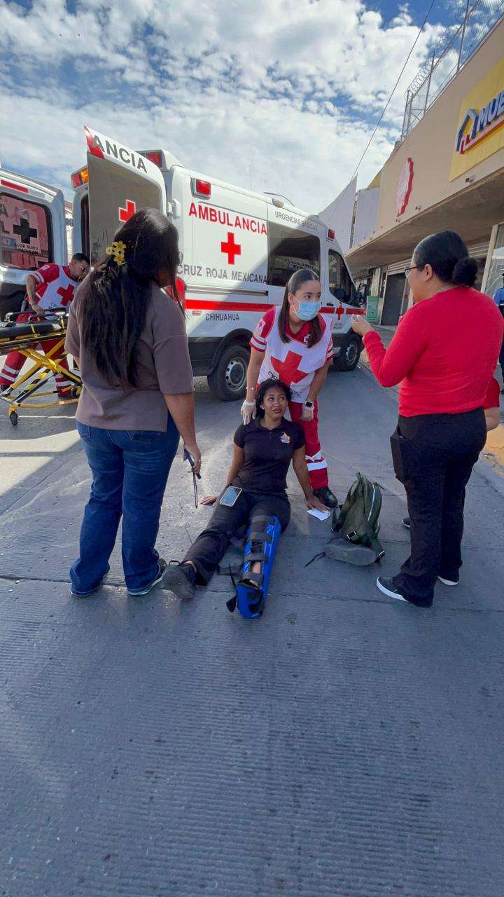 Arrollan a mujer en calles del centro de la ciudad