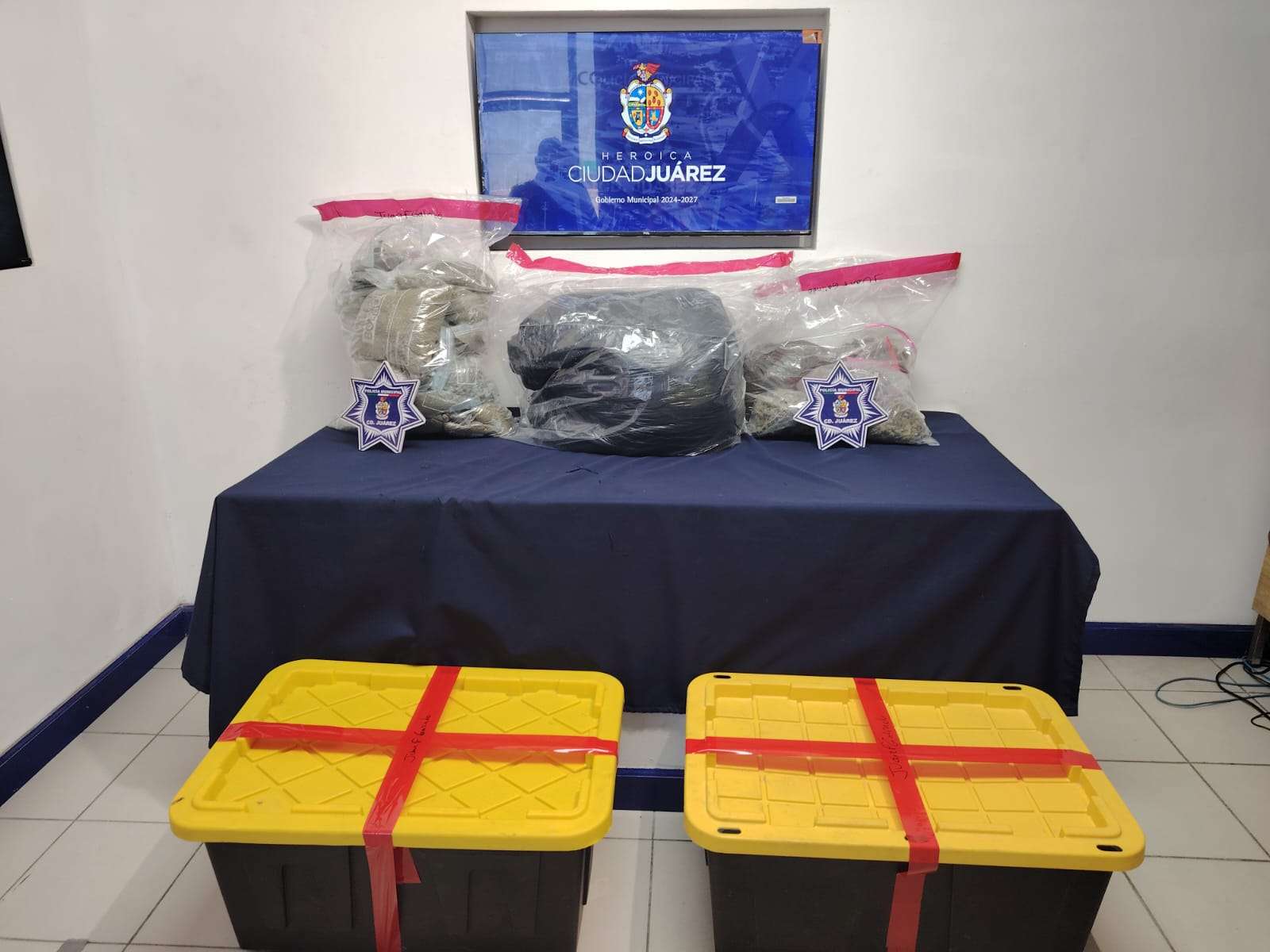 Detienen a 3 traficantes de personas, traían 20 kilos de mariguana 