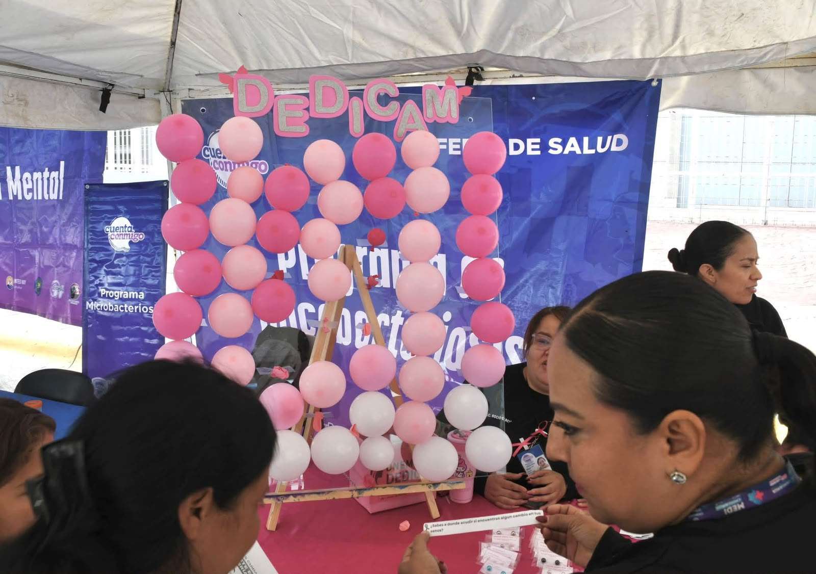 Refuerzan campaña contra el cáncer de mama y cuello uterino