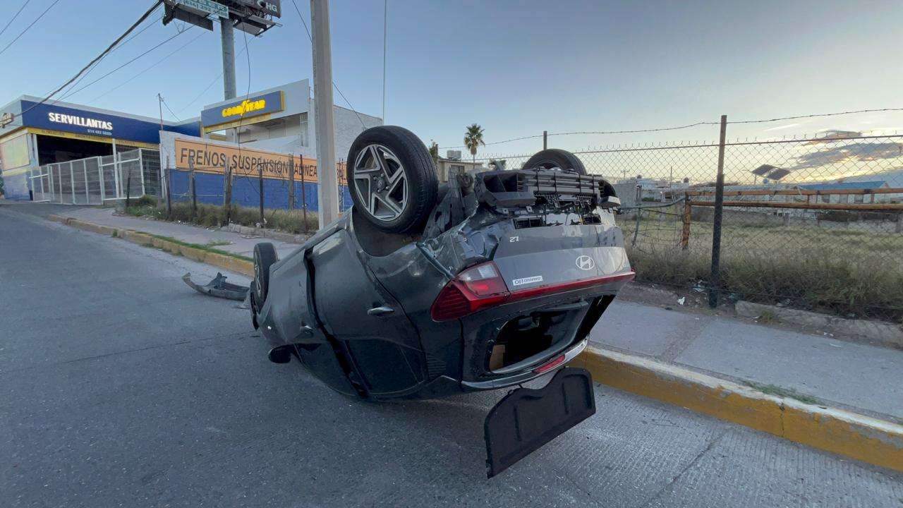 Genera choque-volcadura fuerte caos vial en el Perijuv