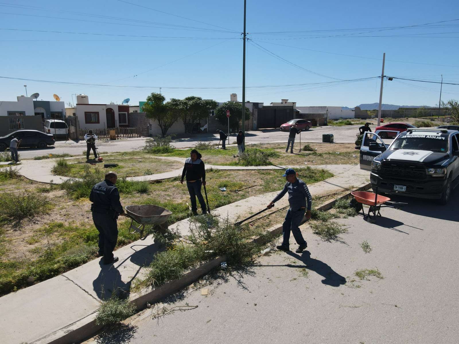 Realizan operativo de proximidad en Jardines de Roma