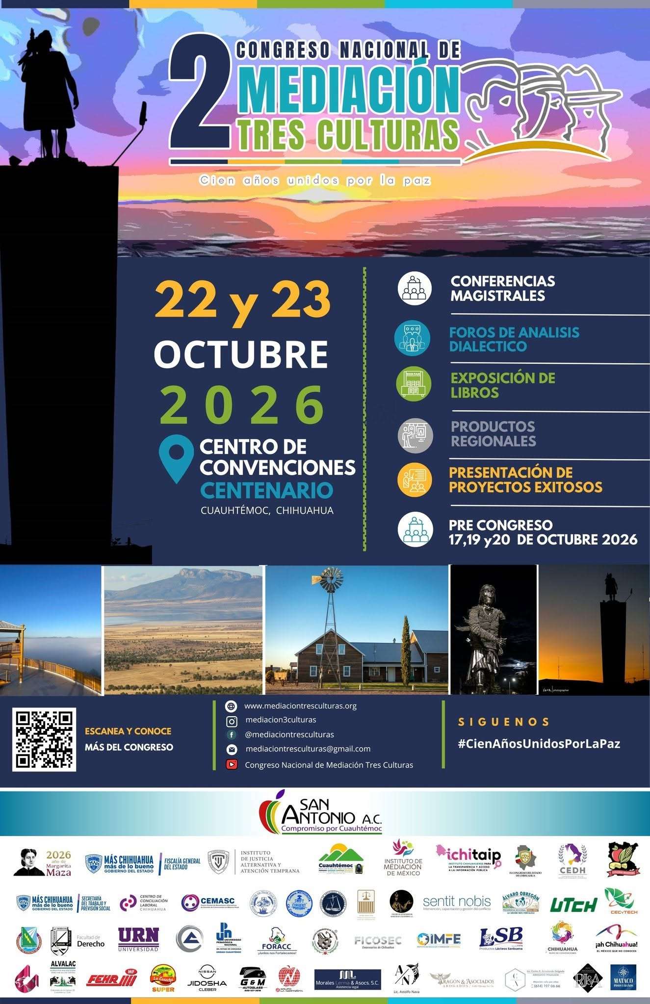 Convocan al 2do Congreso Nacional de Mediación en Cuauhtémoc
