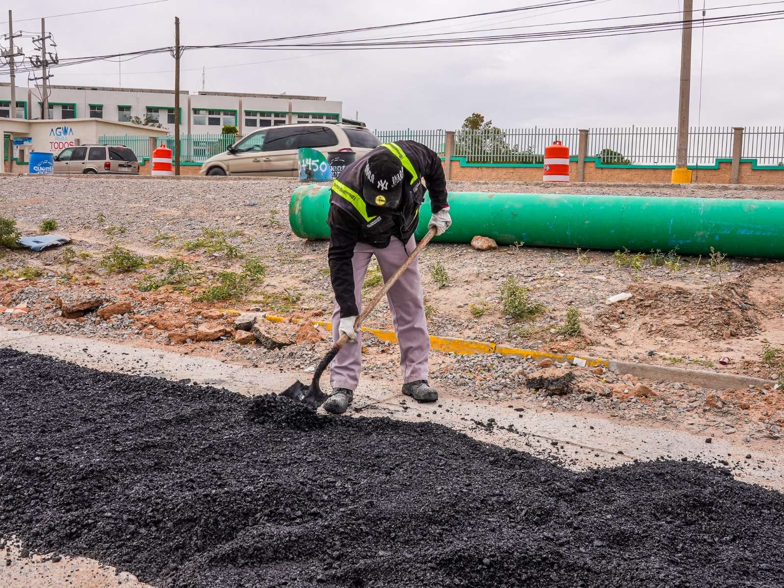 Avanza JMAS en trabajos preventivos por construcción de puente en la Talamás