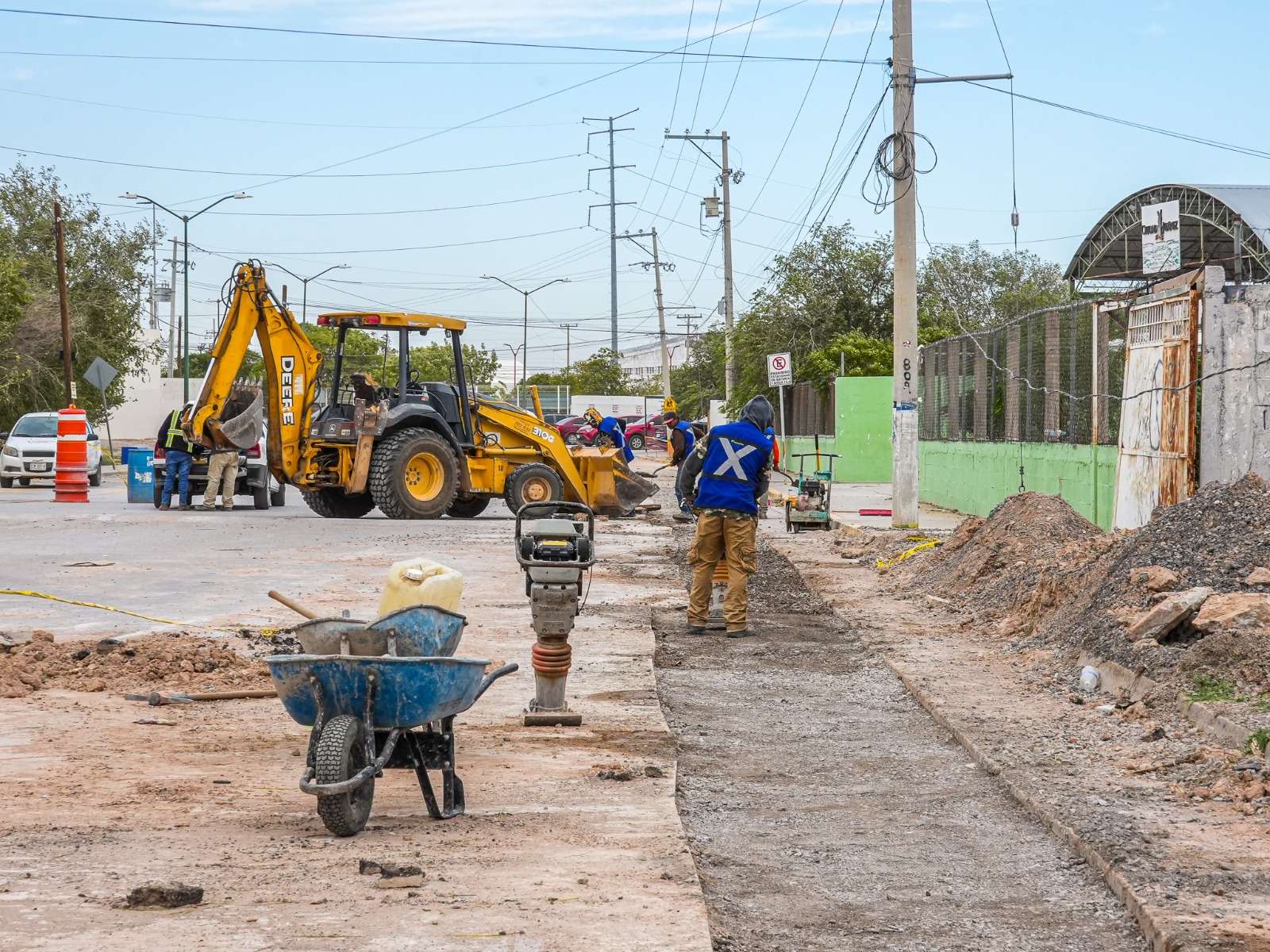 Avanza JMAS en trabajos preventivos por construcción de puente en la Talamás