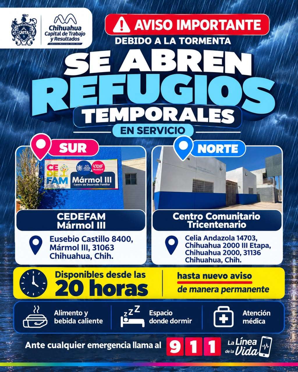Suman ocho ingresos al refugio Cedefam del Mármol III