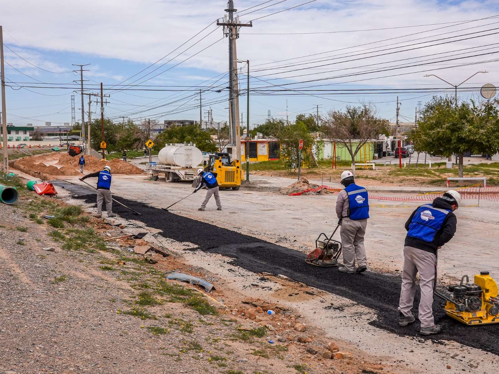 Avanza JMAS en trabajos preventivos por construcción de puente en la Talamás