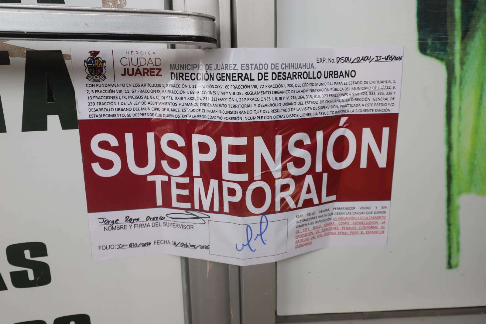 Retira Municipio 312 lonas y recaba 366 mil pesos en multas 