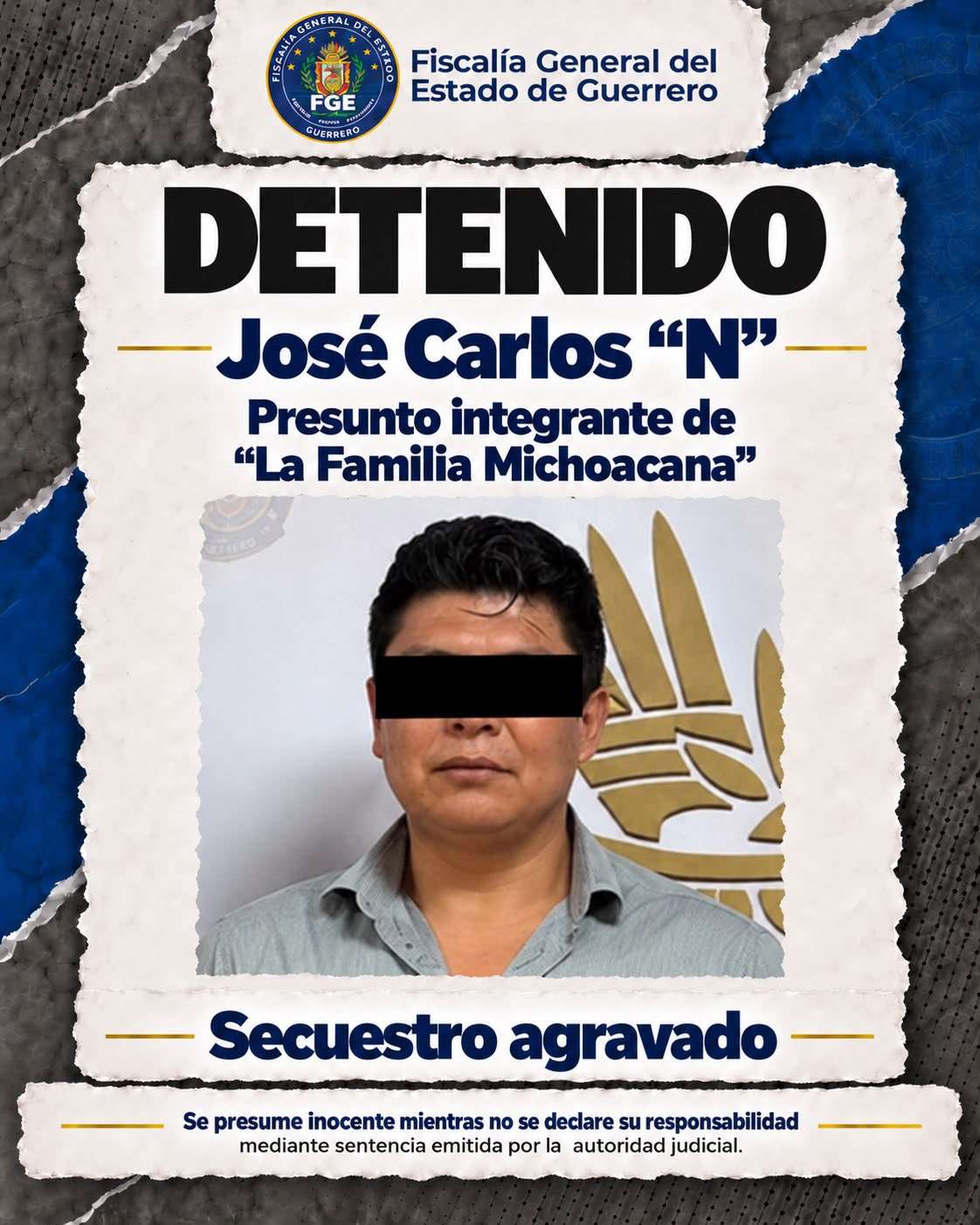 Detienen a director de Reglamentos y policía por secuestro en Guerrero