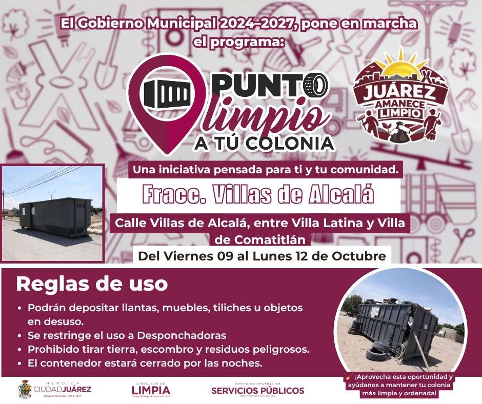 Instala Municipio cuatros nuevos puntos limpios 