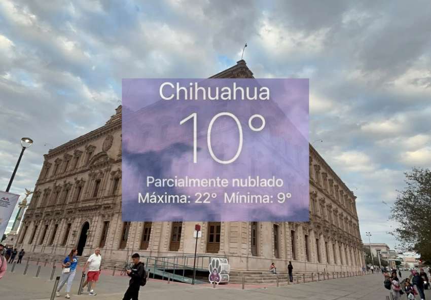 Amanece Chihuahua con clima frío de 10°C