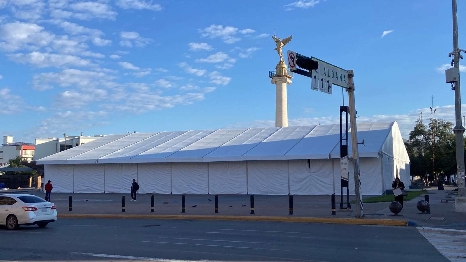 Muestra gran avance estructura para evento Cempasúchil un viaje al pasado